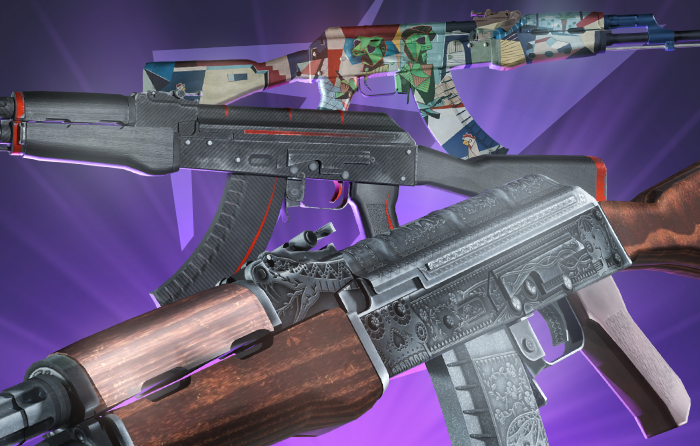 Cheap CS2 AK-47 skins under $15 with stylish designs and standout color patterns.