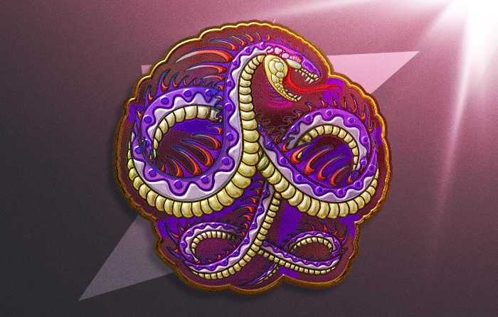 The Basilisk sticker is a purple sticker in CS2 inspired by the legendary King of Snakes, featuring a giant menacing purple serpent with a foil finish, released on September 29, 2016 as an Exotic rarity sticker from the Bestiary Sticker Capsule, with a starting price of $5.64, and it pairs exceptionally well with serpent-themed skins like the M4A1-S | Basilisk and AWP | Atheris for a matching snake-inspired loadout design.