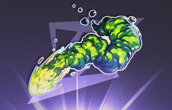 Boom Trail (Glitter) CS2 sticker released on October 2, 2024. Remarkable rarity glitter sticker from the Elemental Craft Stickers capsule with a starting price of $0.21. The sticker features a simple green explosion trail design with a glitter finish, making it an affordable and stylish filler sticker for CS2 weapon crafts. Thanks to its low price and clean appearance, Boom Trail (Glitter) is considered one of the most cost-efficient green CS2 stickers available.