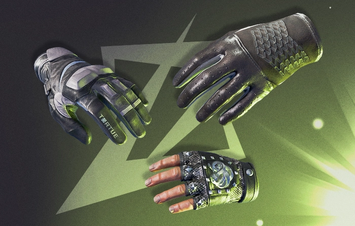 Cheap black gloves (CS:GO) CS2 including Broken Fang Gloves | Unhinged with studded fingerless design and aggressive look, Moto Gloves | Smoke Out with sleek black and white accents for clean loadouts, and Driver Gloves | Black Tie with elegant black leather and light palm, versatile budget gloves that match any weapon and pair perfectly with Vanilla or Black Laminate knives