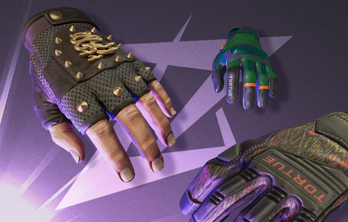 Cheap green gloves (CS:GO) CS2 including Hydra Gloves | Mangrove with muted earthy green texture, Specialist Gloves | Buckshot with realistic military camo design, and Moto Gloves | Turtle with bright green armored look, budget-friendly CS2 gloves that pair well with Gamma Doppler knives and DDPAT loadouts