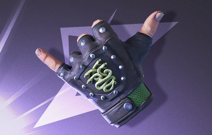 Hydra Gloves | Emerald cheap CS2 gloves with rich emerald-green panels, bold design and textured finish, price $42.30–$223.94, wear range 0.06–0.80, from Clutch and Operation Hydra Cases, vibrant budget gloves that pair perfectly with Gamma Doppler and green-themed loadouts