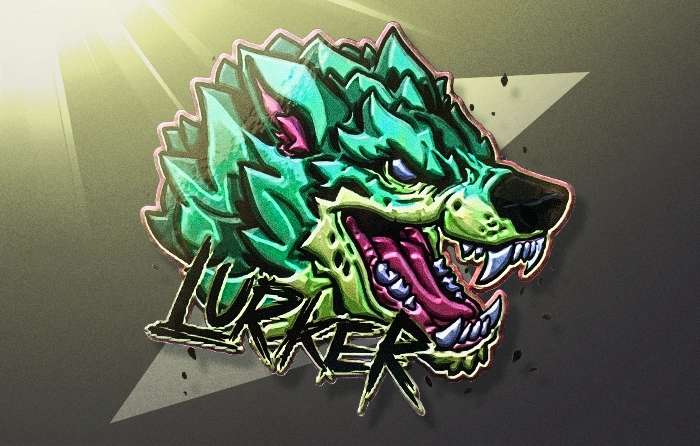 Lurker (Foil) CS2 sticker released on March 28, 2019. Exotic rarity foil sticker from the Feral Predators capsule with a starting price of $2.86. The sticker features a menacing green wolf baring its fangs and stalking its next prey, giving it an aggressive alpha-predator look. This green CS2 sticker pairs especially well with chaotic and vibrant weapon skins such as the AWP | Containment Breach and AK-47 | Neon Revolution.