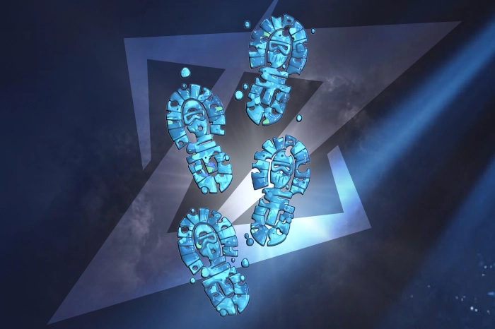 CT Tracks Glitter Sticker in CS2, released on October 1, 2025, as part of the 2025 Community Stickers collection. This Remarkable rarity sticker features four bright blue Counter-Terrorist footprints arranged in a playful trail pattern. The glitter finish enhances its vibrant light blue color, making it one of the most eye-catching blue stickers in the game. With a starting market price of just $0.28, the CT Tracks sticker is an affordable option for players looking to add a unique and creative touch to their weapon skins.