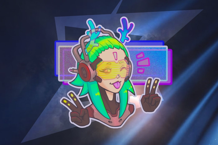V for Victory Holo Sticker in CS2, released on February 1, 2022, as part of The Boardroom Sticker Capsule. This Remarkable rarity holographic sticker features a vibrant female character making peace signs with her fingers while sticking out her tongue. Combining blue and green color accents, the sticker stands out on colorful weapon skins and is a popular choice for expressive sticker crafts. With a starting market price of $3.77, it pairs especially well with bold designs such as the AK-47 | Neon Rider and M4A4 | In Living Color.