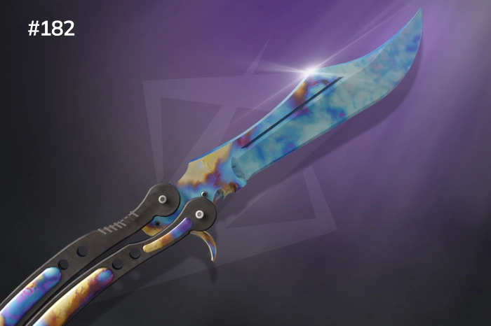 Butterfly Knife Blue Gem Pattern #182