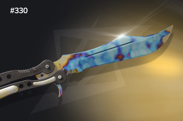 Butterfly Knife Blue Gem Pattern #330