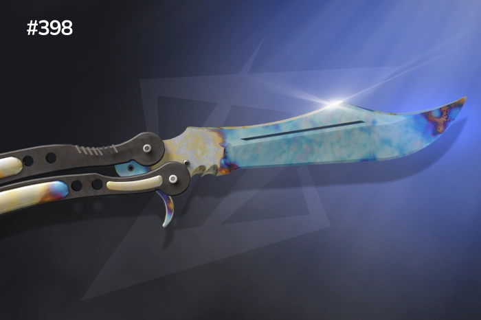 Butterfly Knife Blue Gem Pattern #398