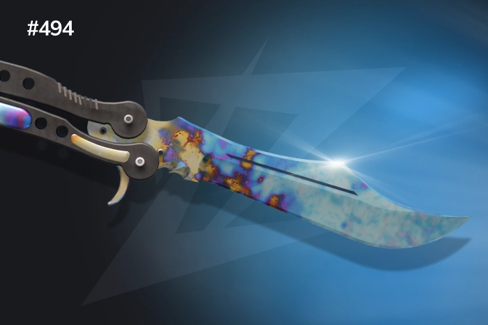 Butterfly Knife Blue Gem Pattern #494