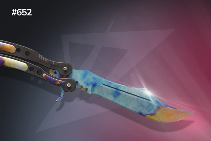 Butterfly Knife Blue Gem Pattern #652