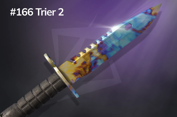 M9 Bayonet Blue Gem #166 Pattern