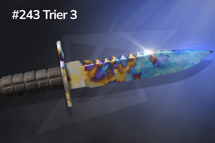 M9 Bayonet Blue Gem #243 Pattern