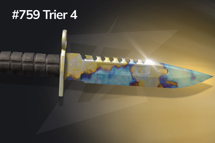 M9 Bayonet Blue Gem #759 Pattern