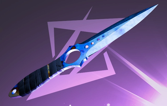 Skeleton Knife Blue Gem #403 Pattern