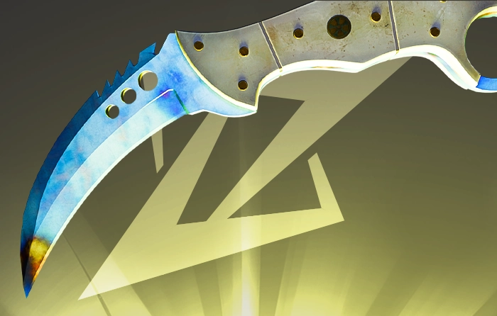Talon Knife Blue Gem Case Hardened #316 Pattern