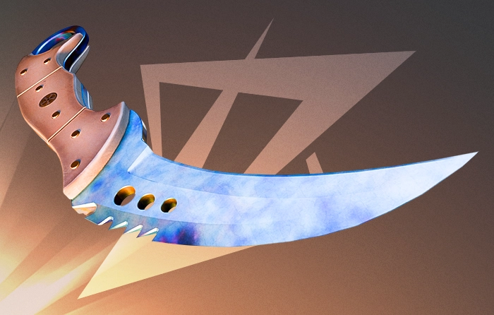 Talon Knife Blue Gem Case Hardened #55 Pattern