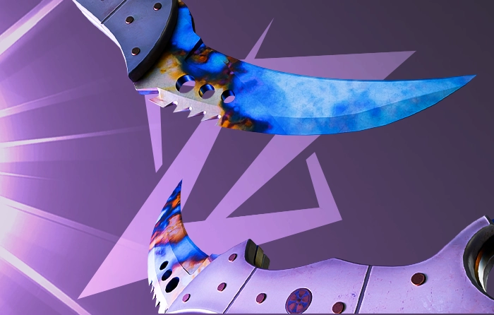 Talon Knife Blue Gem Case Hardened #618 Pattern
