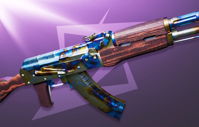 AK-47 Case Hardened Blue Gem #661 Pattern