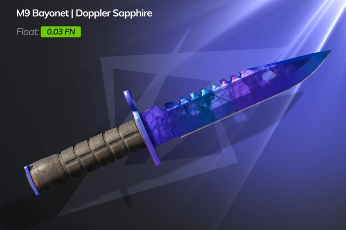 M9 Bayonet Doppler Sapphire - Float 0.03