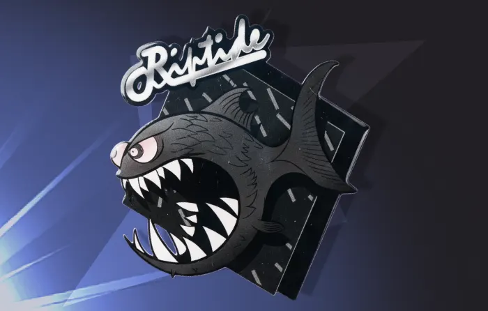 Best Black Stickers - Black Jaggyfish