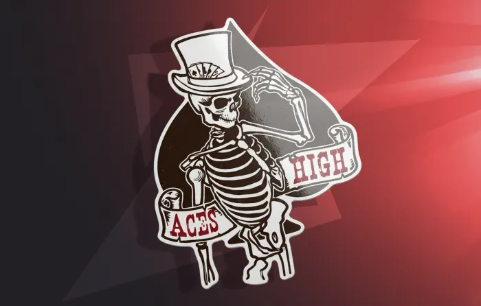 Best Black & White Stickers - Aces High
