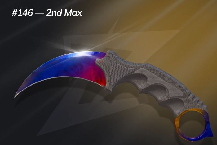 Karambit Fire & Ice Seed #146 — 2nd Max
