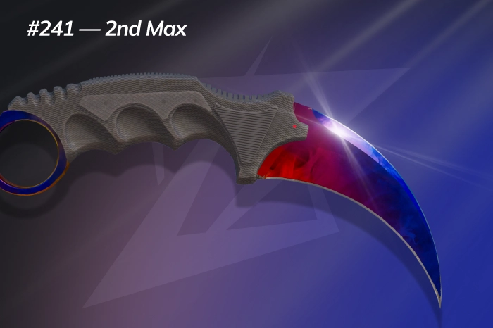 Karambit Fire & Ice Seed #241 — 2nd Max