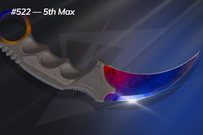 Karambit Fire & Ice Seed #522 — 5th Max