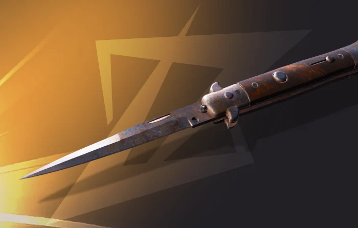 Stiletto Knife Rust Coat