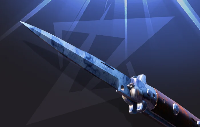 Stiletto Knife Stained