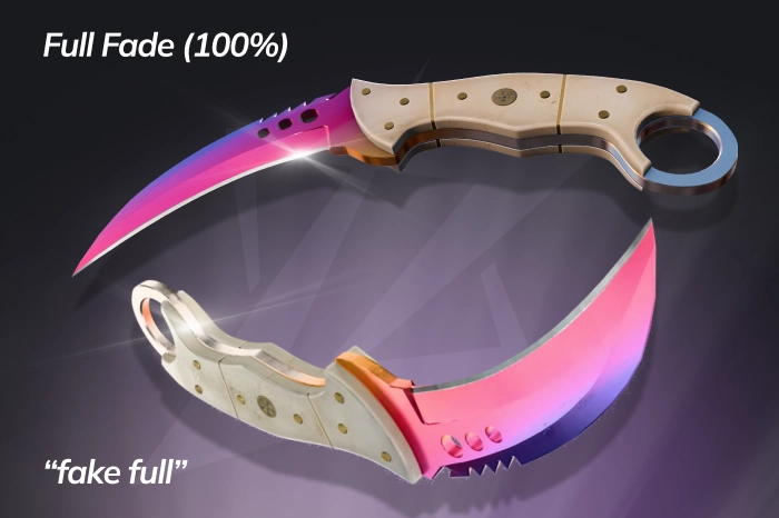 Talon Knife Full Fade vs Fake Full Fade
