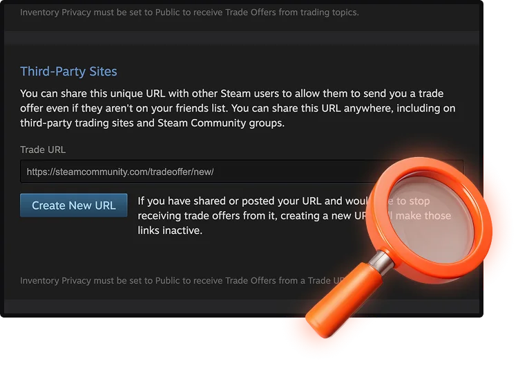 how to find steam trade url